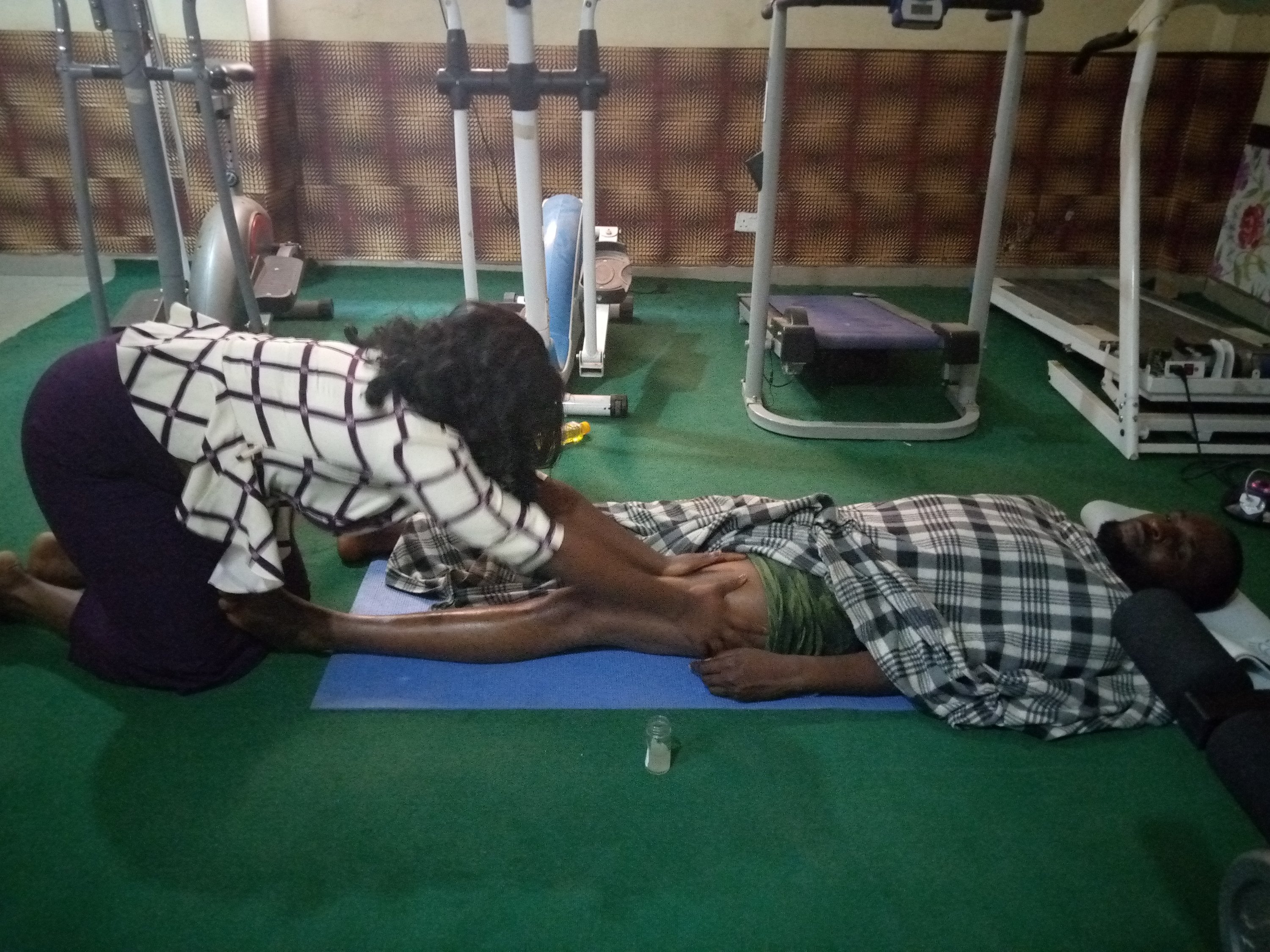 Massaging a client