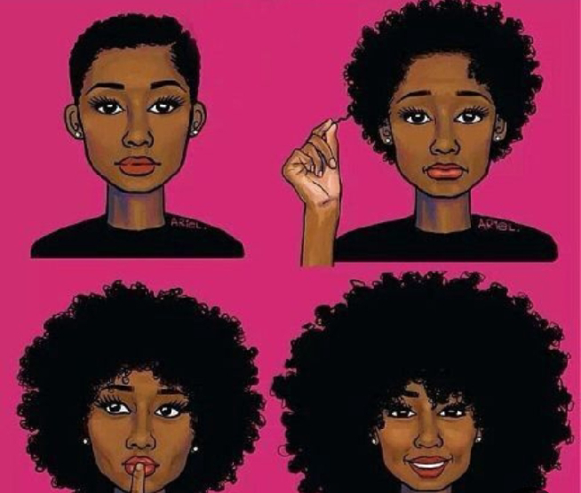black girl hair