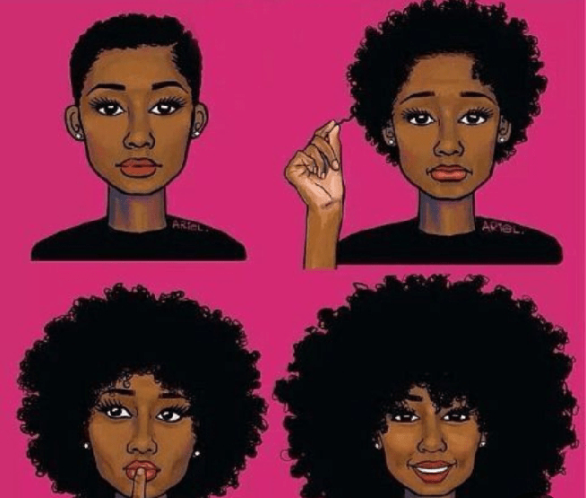 black girl hair