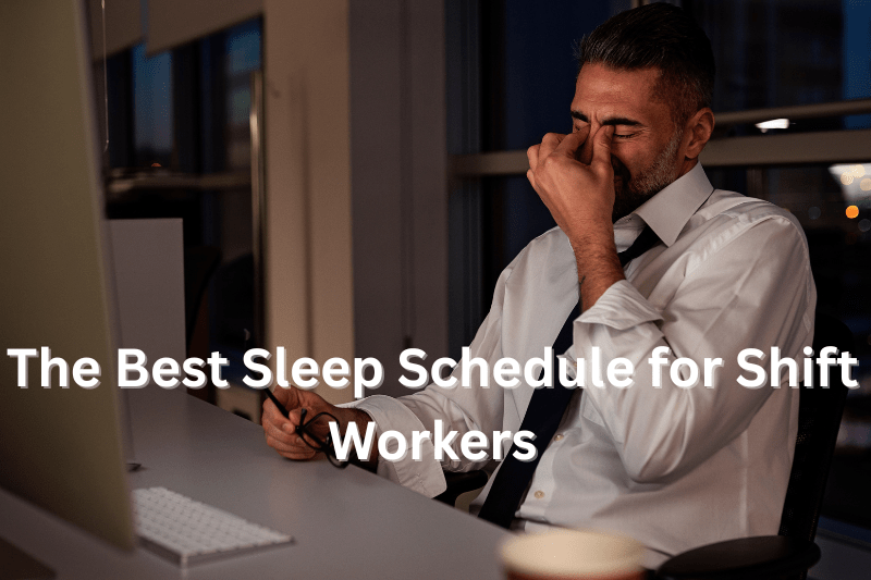 shift worker scratching his eye